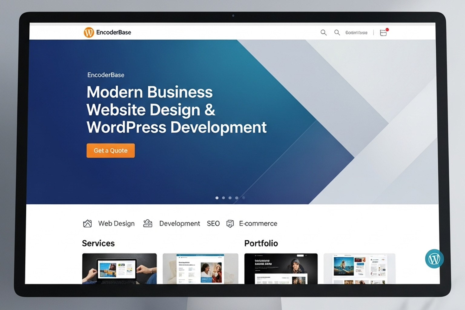 Modern Business Website Design & WordPress Development